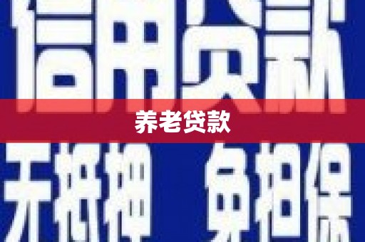 东明养老贷款