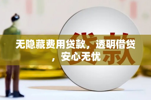 新园无隐藏费用贷款，透明借贷，安心无忧