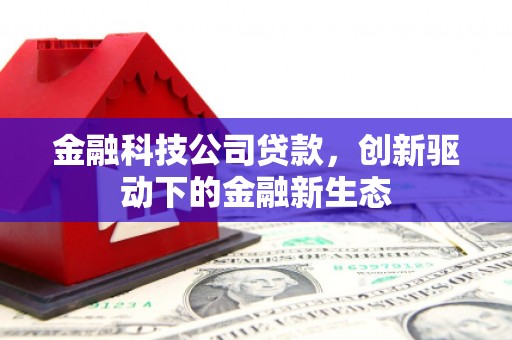 西峡金融科技公司贷款，创新驱动下的金融新生态