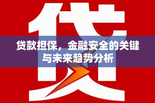 水富贷款担保，金融安全的关键与未来趋势分析