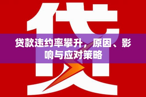 垣曲贷款违约率攀升，原因、影响与应对策略