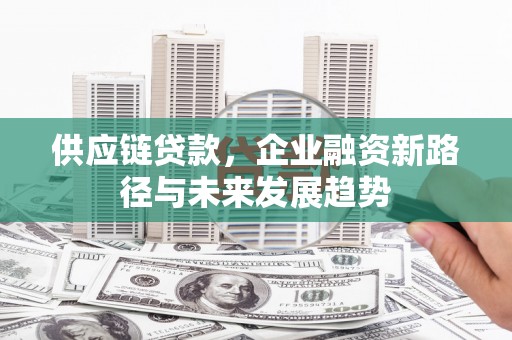 张家界供应链贷款，企业融资新路径与未来发展趋势