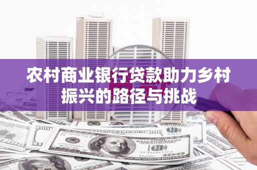 新泰农村商业银行贷款助力乡村振兴的路径与挑战