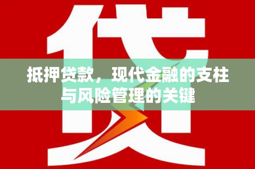 云和抵押贷款，现代金融的支柱与风险管理的关键