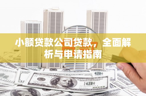 员林小额贷款公司贷款，全面解析与申请指南