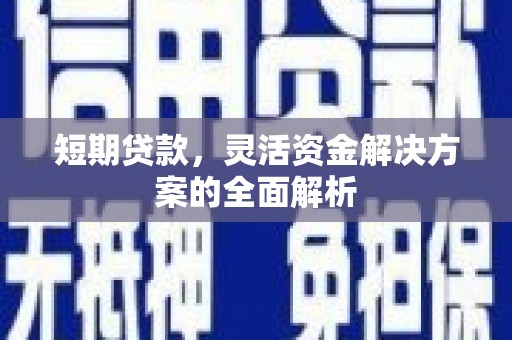 兴县短期贷款，灵活资金解决方案的全面解析