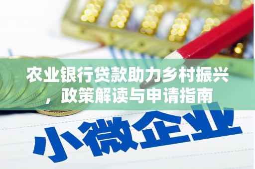 大连农业银行贷款助力乡村振兴，政策解读与申请指南