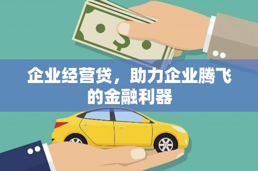 沈河企业经营贷，助力企业腾飞的金融利器