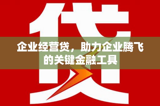 遂昌企业经营贷，助力企业腾飞的关键金融工具