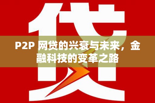 汝南P2P 网贷的兴衰与未来，金融科技的变革之路