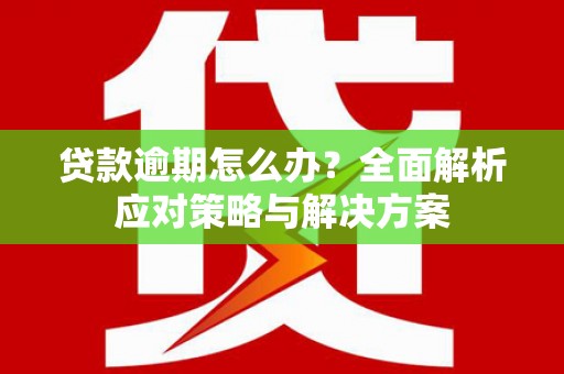 杭州贷款逾期怎么办？全面解析应对策略与解决方案