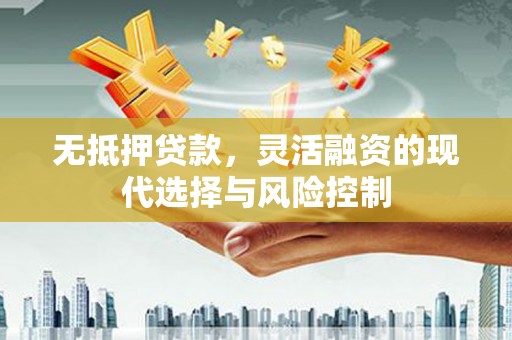 顺昌无抵押贷款，灵活融资的现代选择与风险控制