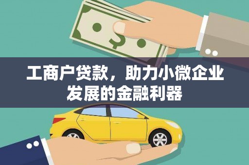 海端工商户贷款，助力小微企业发展的金融利器