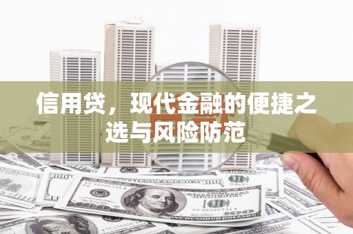 厦门信用贷，现代金融的便捷之选与风险防范