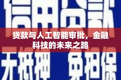 合肥贷款与人工智能审批，金融科技的未来之路