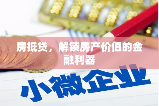 芦淞房抵贷，解锁房产价值的金融利器