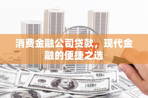 托克逊消费金融公司贷款，现代金融的便捷之选