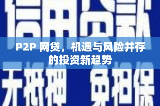 海城P2P 网贷，机遇与风险并存的投资新趋势