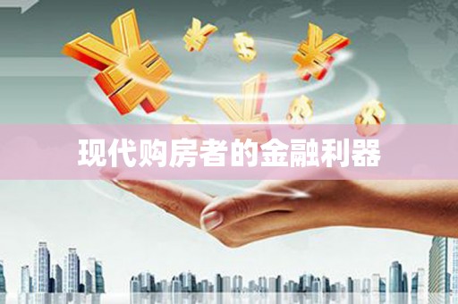 庄浪现代购房者的金融利器
